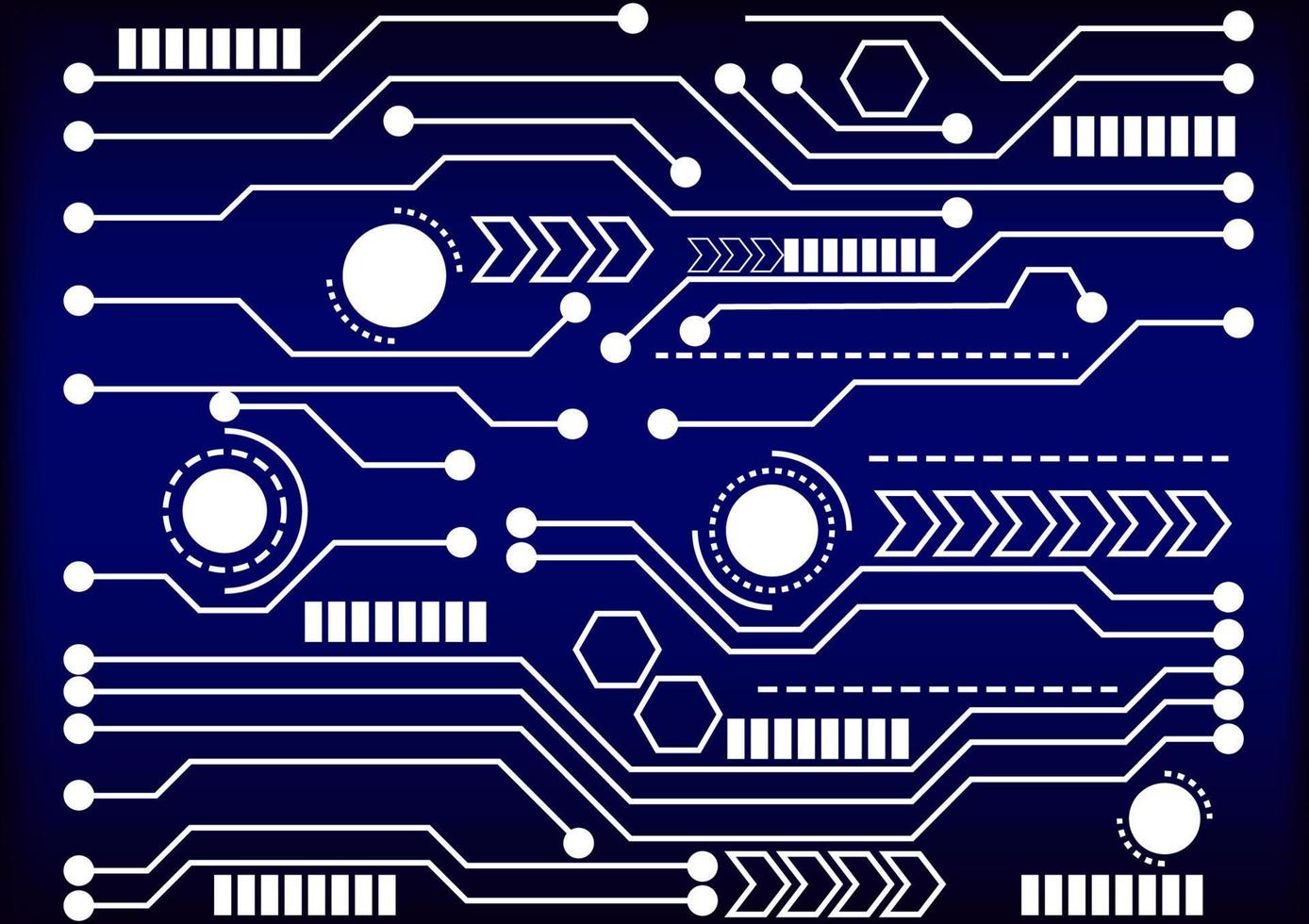 circuito de linha digital de tecnologia de ilustração vetorial de fundo de placa-mãe de tecnologia vetor