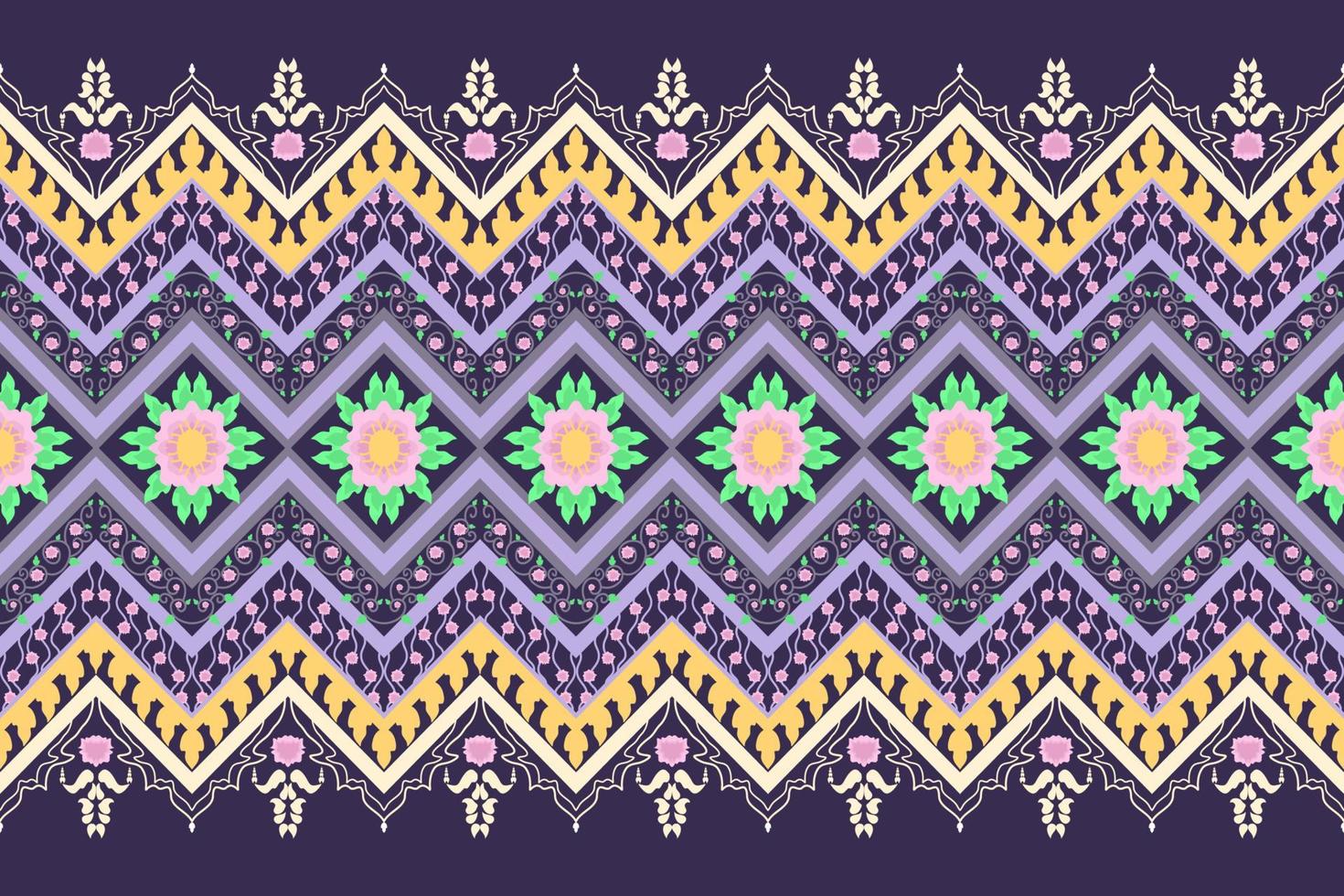 design tradicional de padrão ikat oriental geométrico étnico para estilo de bordado de tecido batik de papel de parede de tapete de fundo. vetor