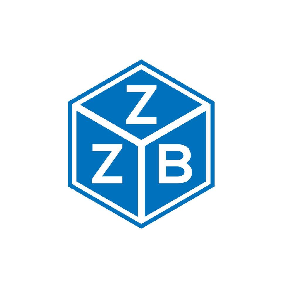 design de logotipo de carta zzb em fundo branco. conceito de logotipo de letra de iniciais criativas zzb. design de letra zzb. vetor