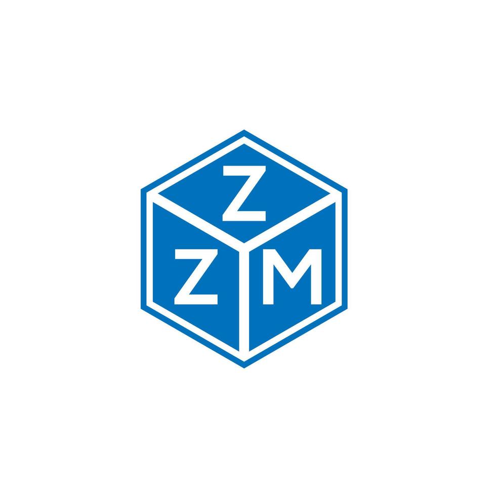 design de logotipo de carta zzm em fundo branco. conceito de logotipo de letra de iniciais criativas zzm. design de letra zzm. vetor