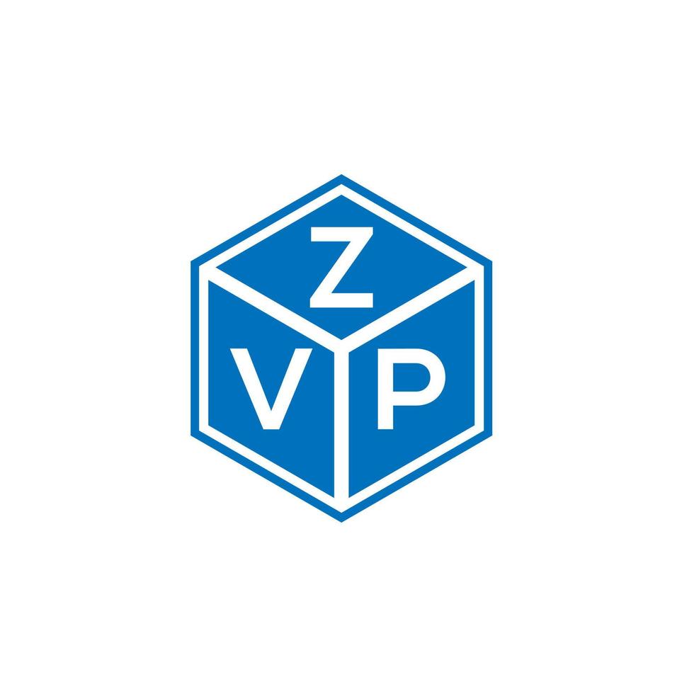 design de logotipo de carta zvp em fundo branco. conceito de logotipo de letra de iniciais criativas zvp. design de letra zvp. vetor