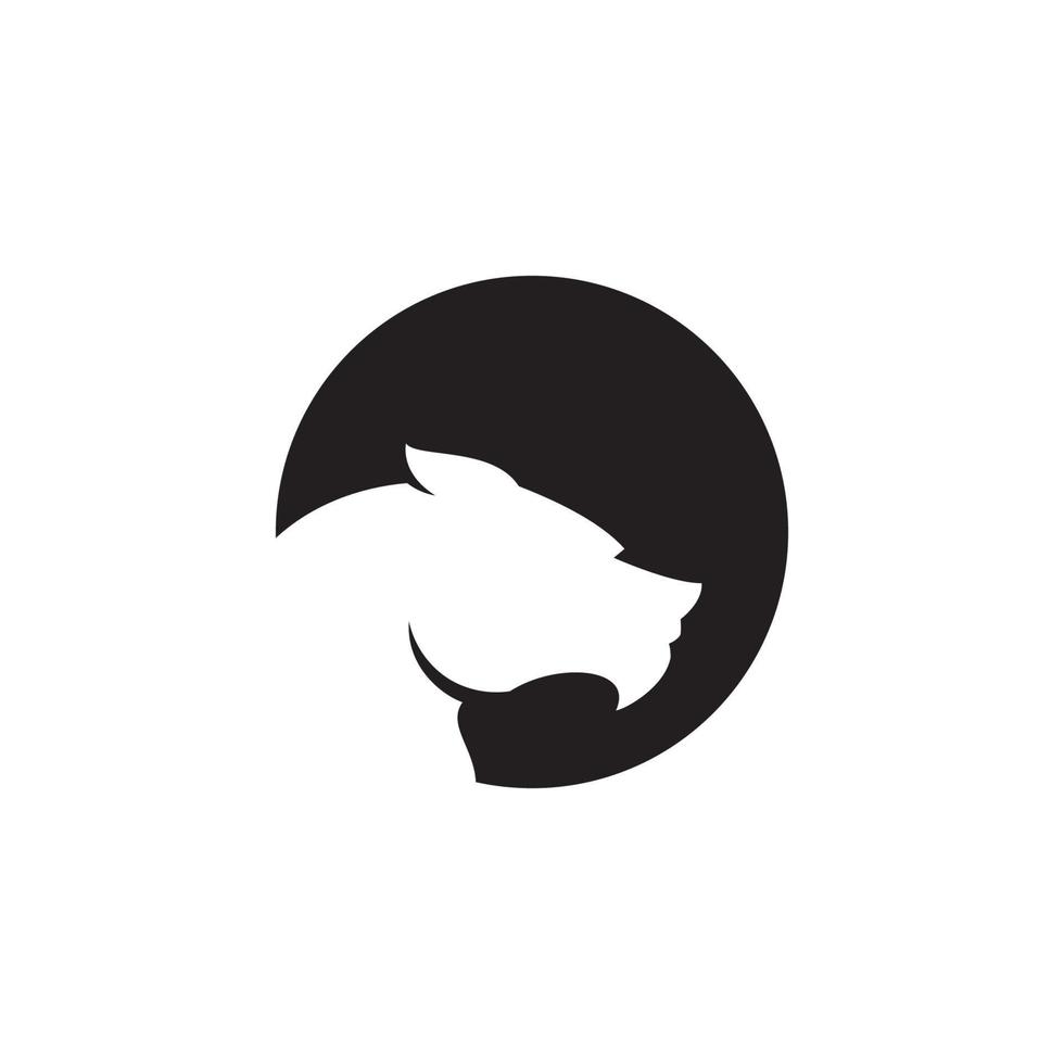 modelo de ilustração vetorial de design de logotipo de pantera vetor