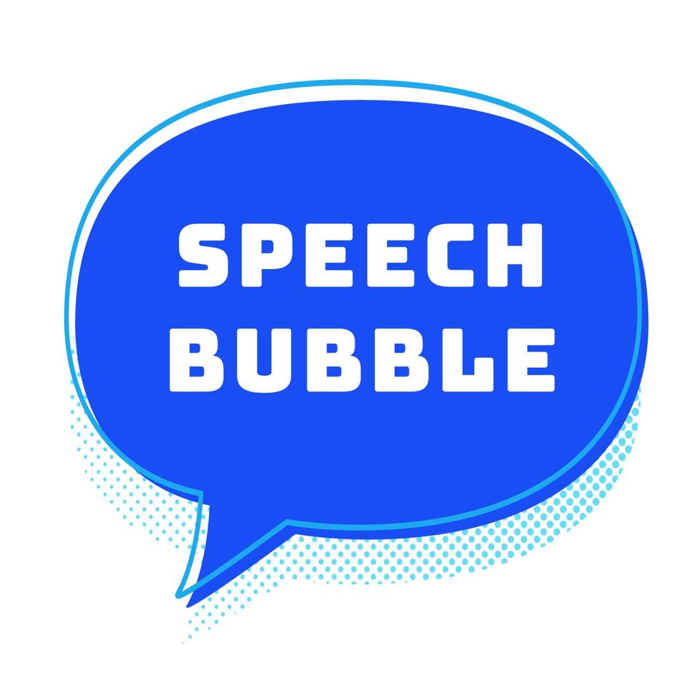 vector bolha de fala azul cor para comunicação