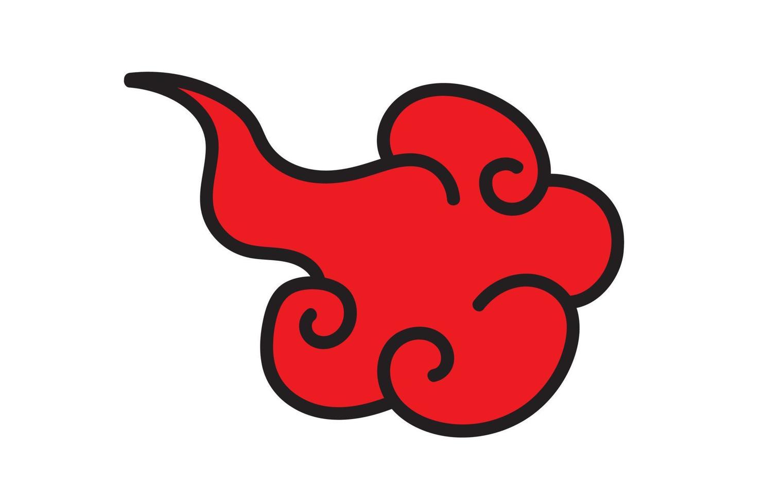 Modelo De Ilustração Do Vetor De Logotipo Das Nuvens Chinesas. Ilustração  do Vetor - Ilustração de nuvens, sinal: 226435561