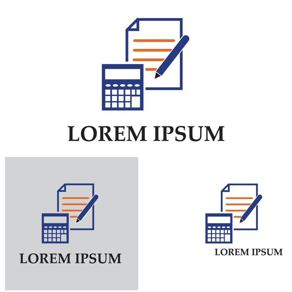 ilustração vetorial de contabilidade. vetor de logotipo de ícone bancário e financeiro