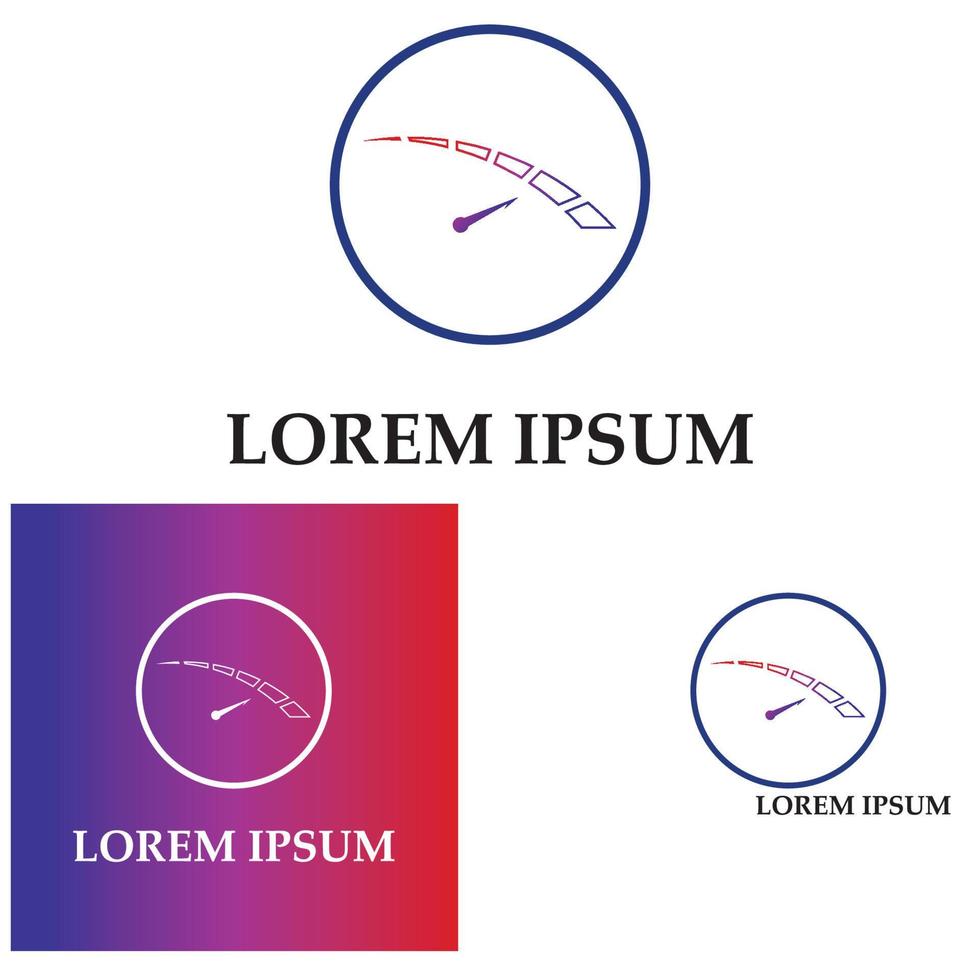 modelo de ilustração de design gráfico de vetor de velocímetro