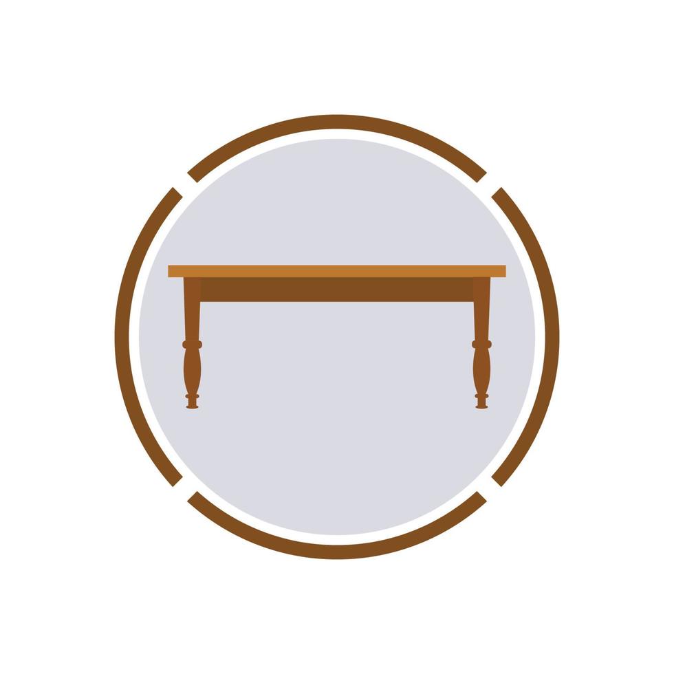 ilustração de fundo de objeto de ícone de logotipo de vetor de mesa