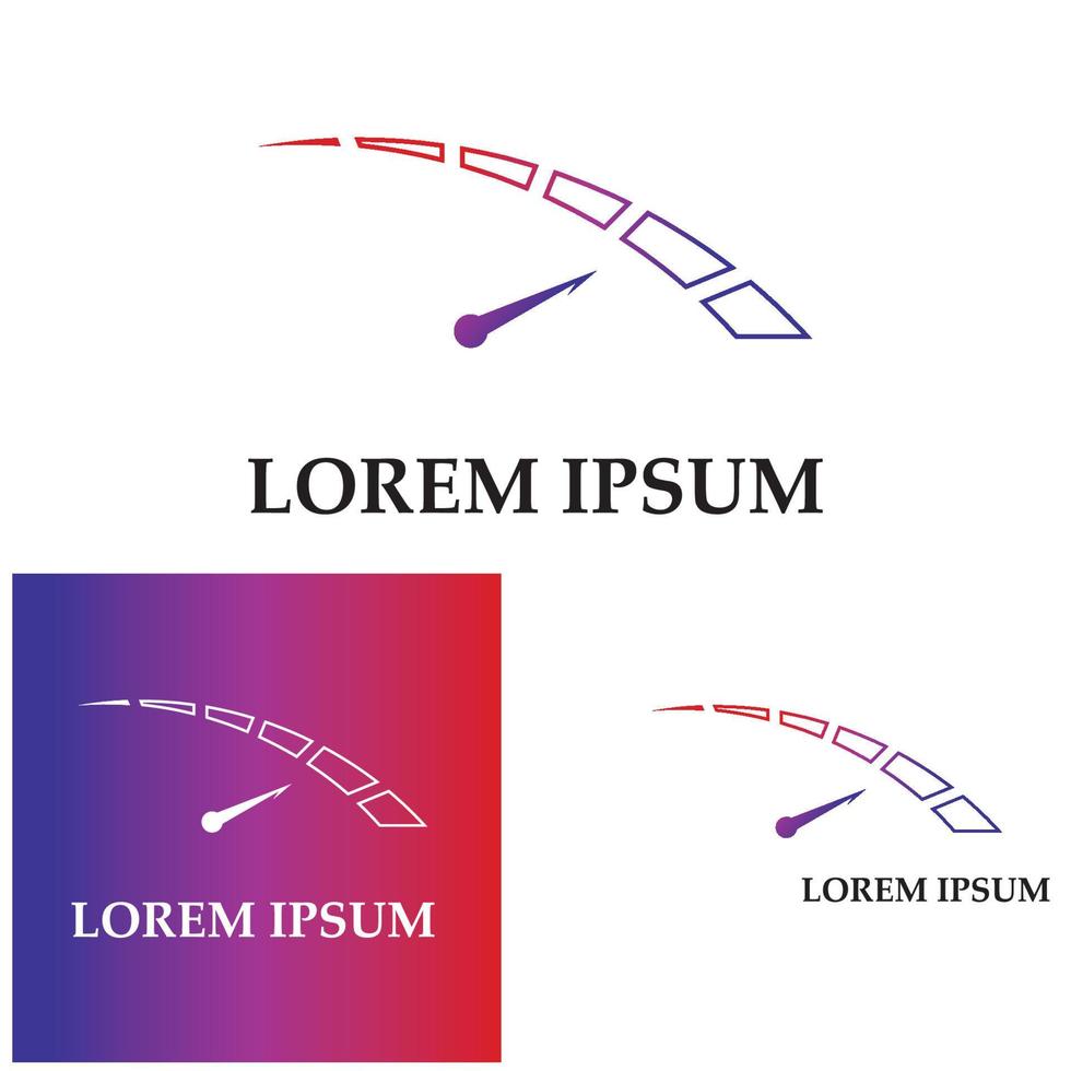 modelo de ilustração de design gráfico de vetor de velocímetro