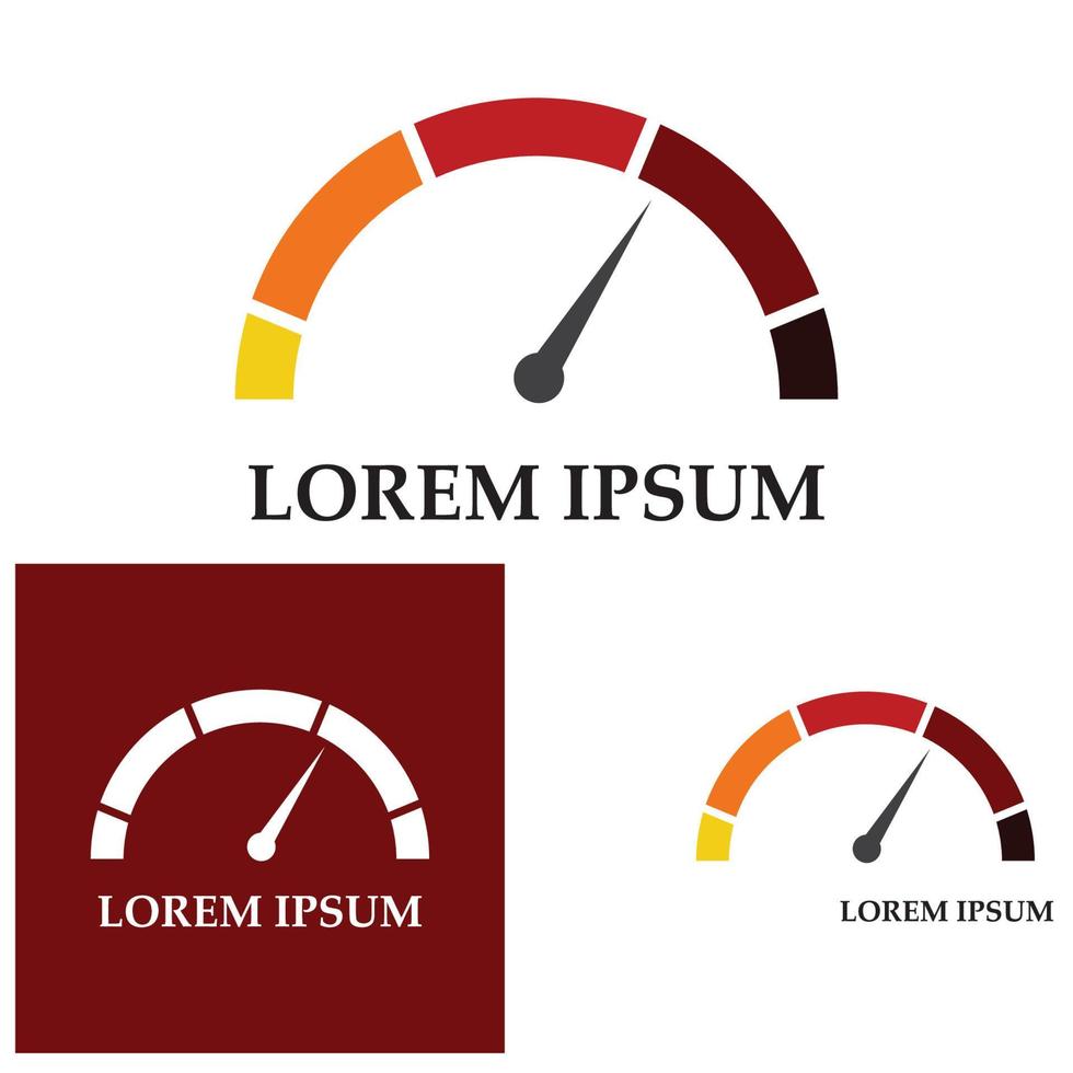 modelo de ilustração de design gráfico de vetor de velocímetro