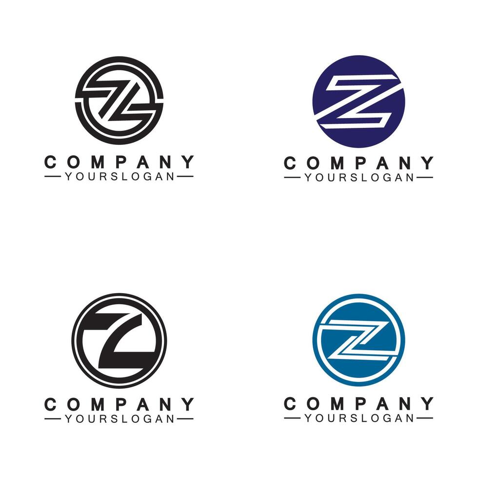 z carta logo concept.z letra criativa fontes monograma ícone símbolo. vetor