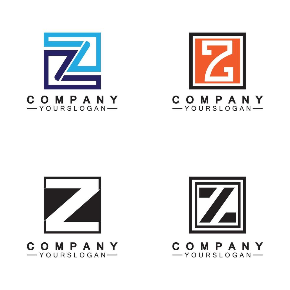 z carta logo concept.z letra criativa fontes monograma ícone símbolo. vetor