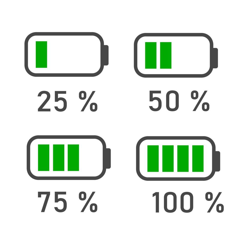 ícone de energia da bateria, conceito de carregador de bateria. vetor