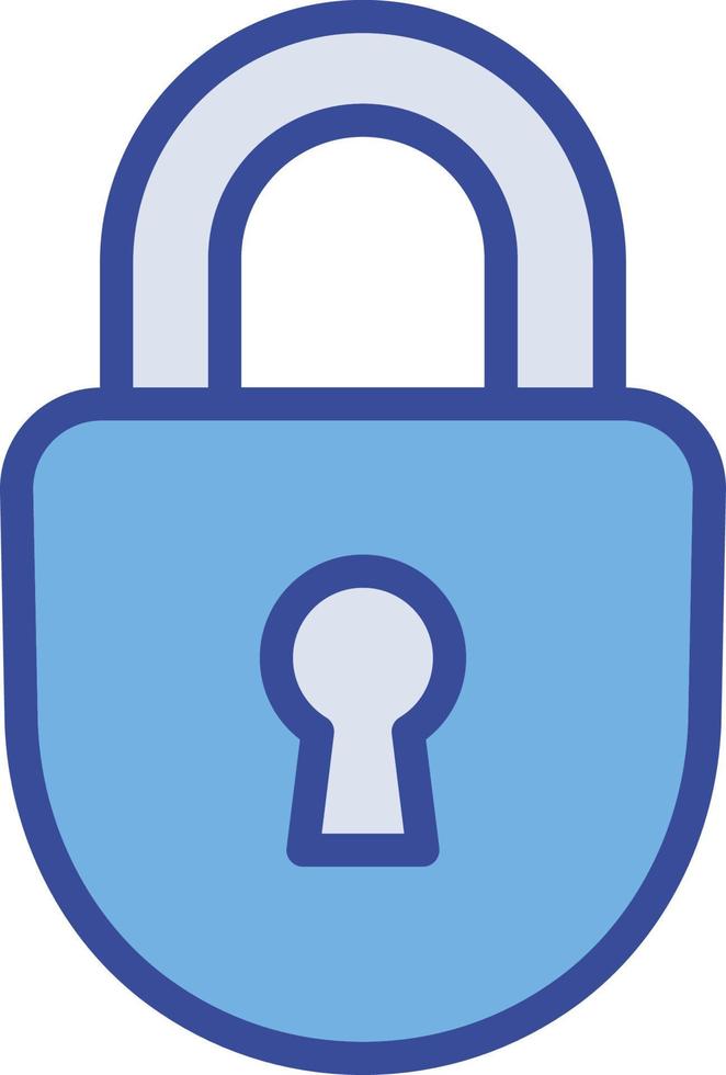 ícone de vetor isolado de bloqueio privado que pode facilmente modificar ou editar
