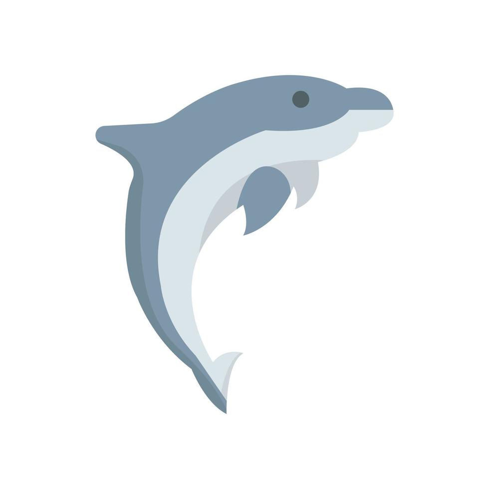 ícone de vetor de peixe golfinho que é adequado para trabalho comercial e facilmente modificá-lo ou editá-lo