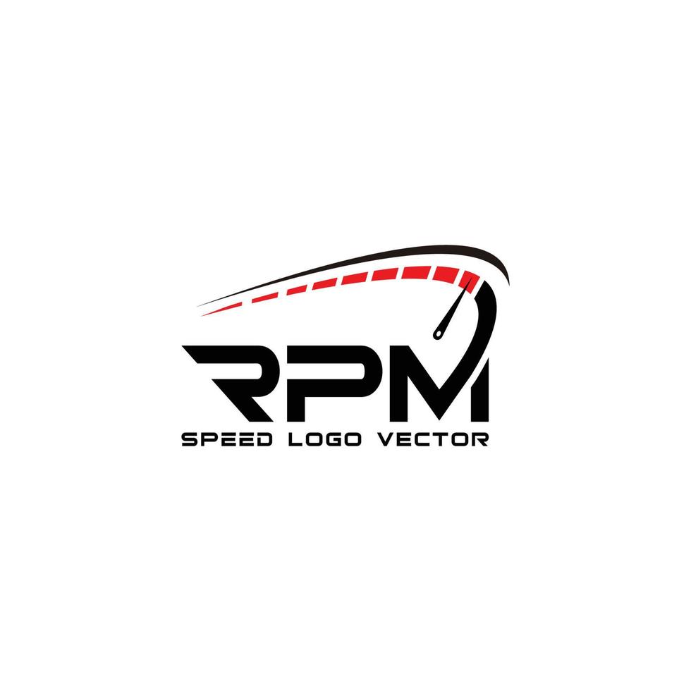 modelo moderno gráfico de logotipo de vetor rpm