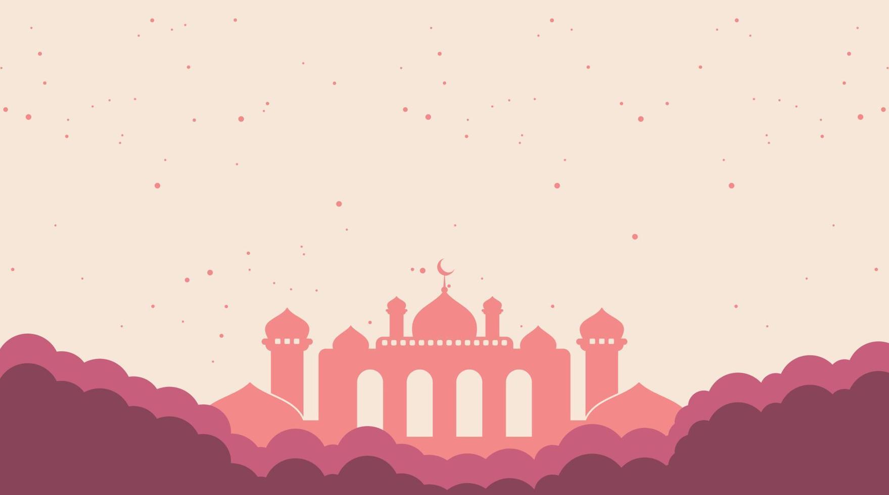 projeto de fundo islâmico. fundo do Ramadã. fundo de eid mubarak vetor