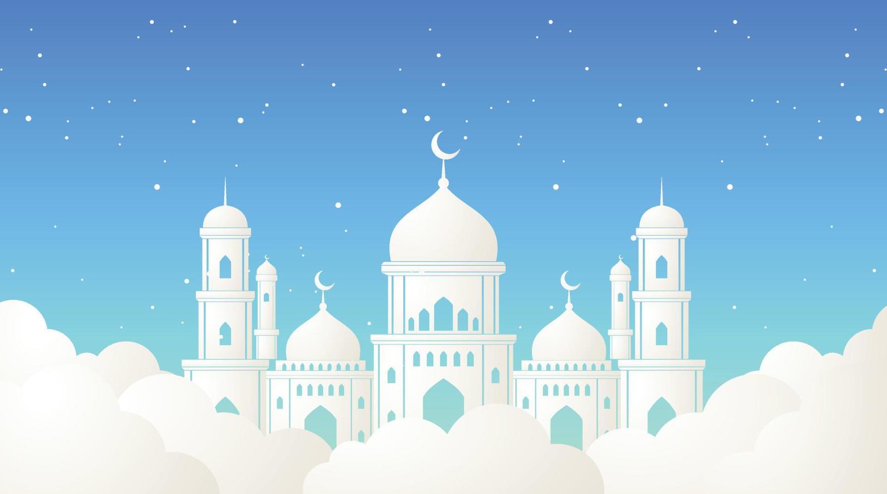 projeto de fundo islâmico. fundo do Ramadã. fundo de eid mubarak vetor