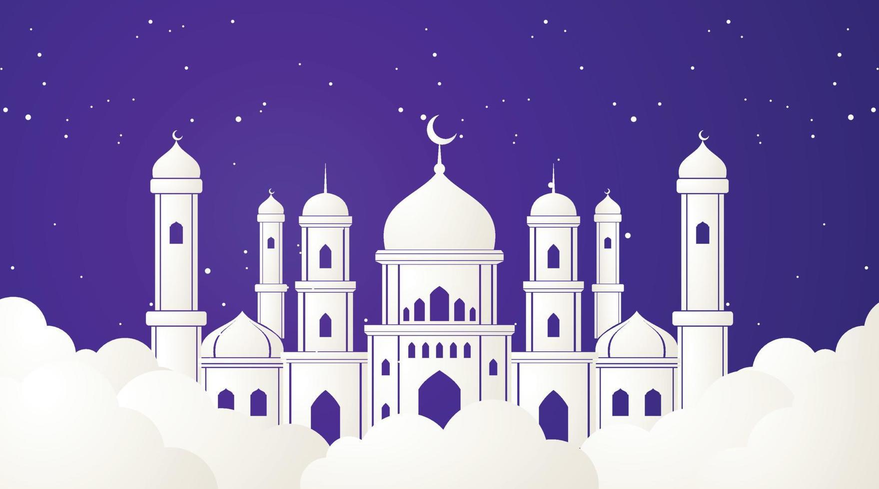 projeto de fundo islâmico. fundo do Ramadã. fundo de eid mubarak vetor