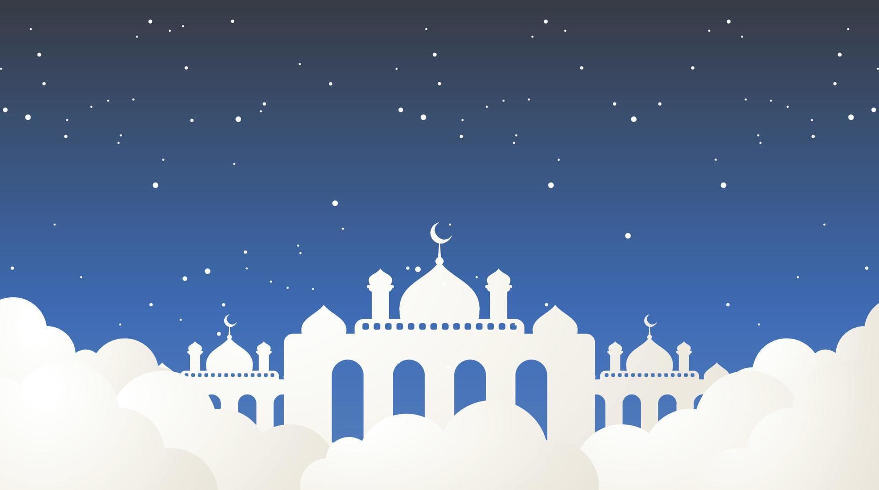 projeto de fundo islâmico. fundo do Ramadã. fundo de eid mubarak vetor