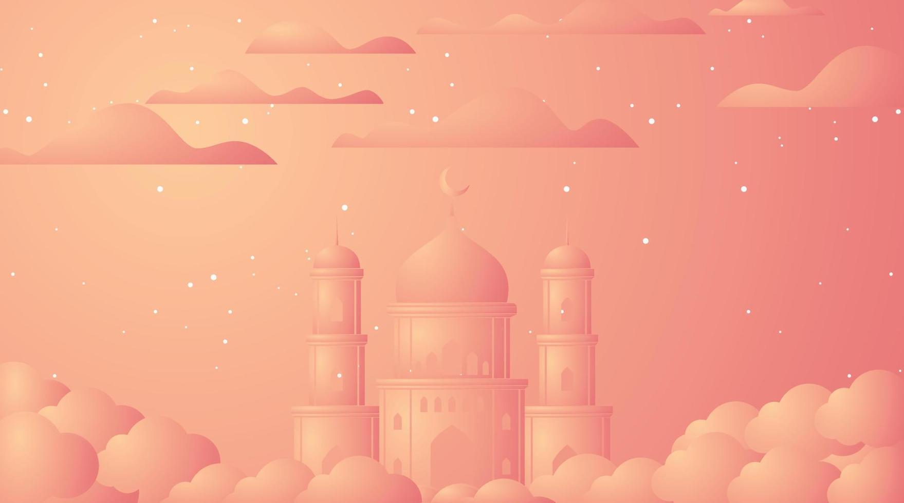 projeto de fundo islâmico. fundo do Ramadã. fundo de eid mubarak vetor