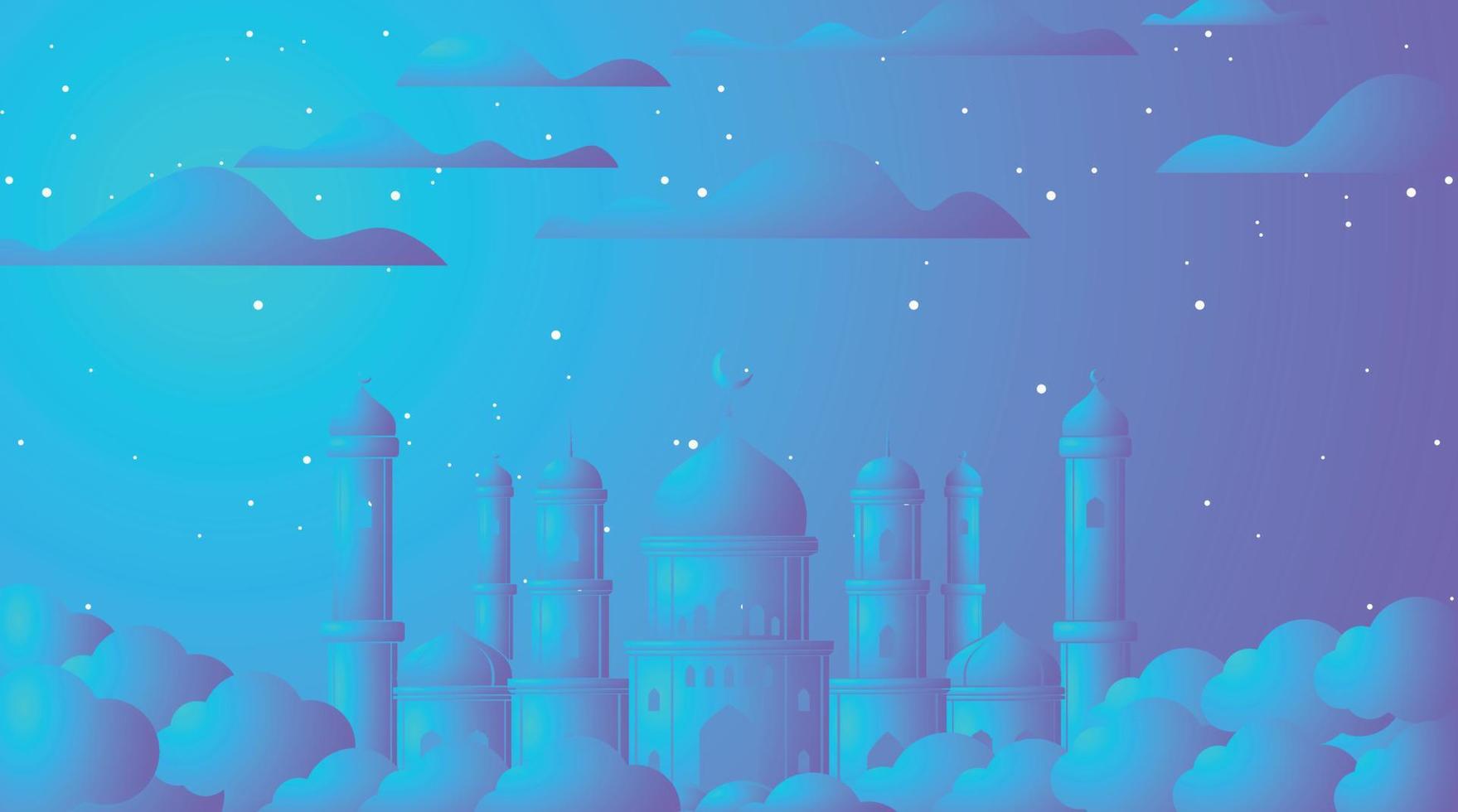 projeto de fundo islâmico. fundo do Ramadã. fundo de eid mubarak vetor