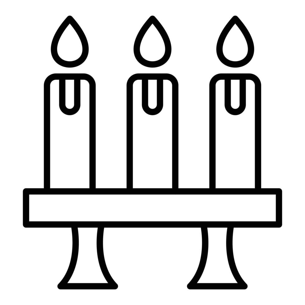 estilo de ícone de velas vetor