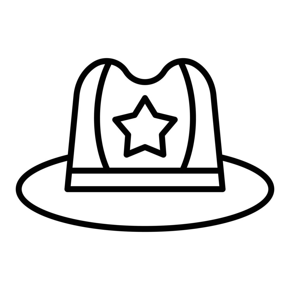 estilo de ícone de chapéu vetor