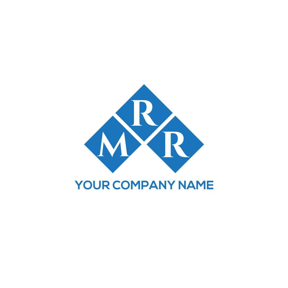 design de logotipo de carta mrr em fundo branco. mrr conceito de logotipo de carta de iniciais criativas. design de letra mr. vetor