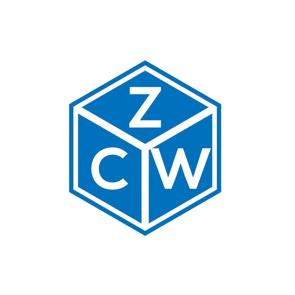 zbw carta design.zbw carta logotipo design em fundo branco. conceito de logotipo de letra de iniciais criativas zbw. design de letra zbw. vetor