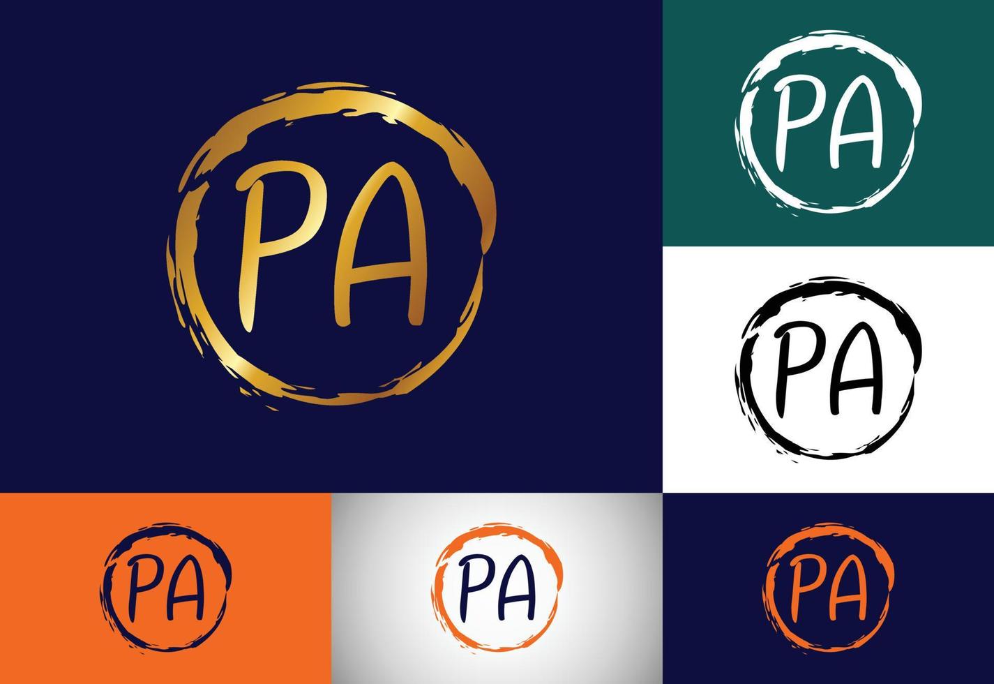 design de logotipo inicial do monograma carta pa. símbolo gráfico do alfabeto para identidade de negócios corporativos vetor