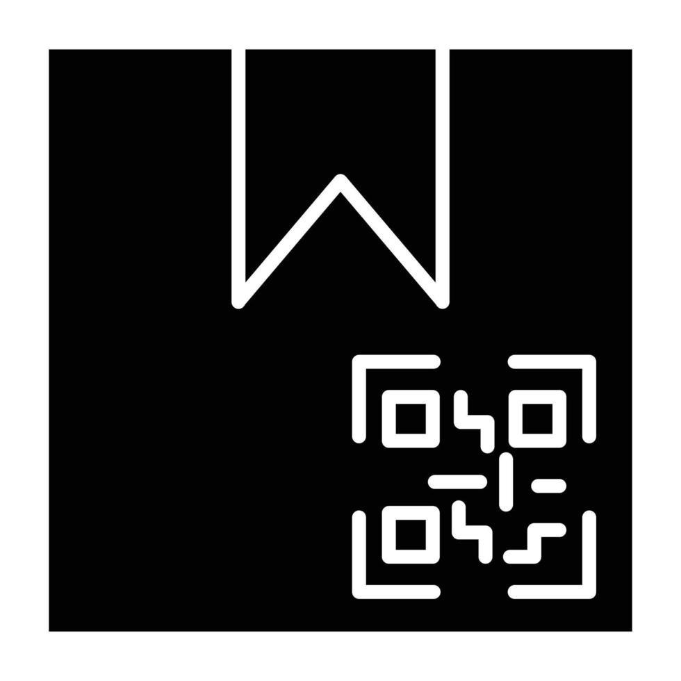 estilo de ícone de código qr do pacote vetor