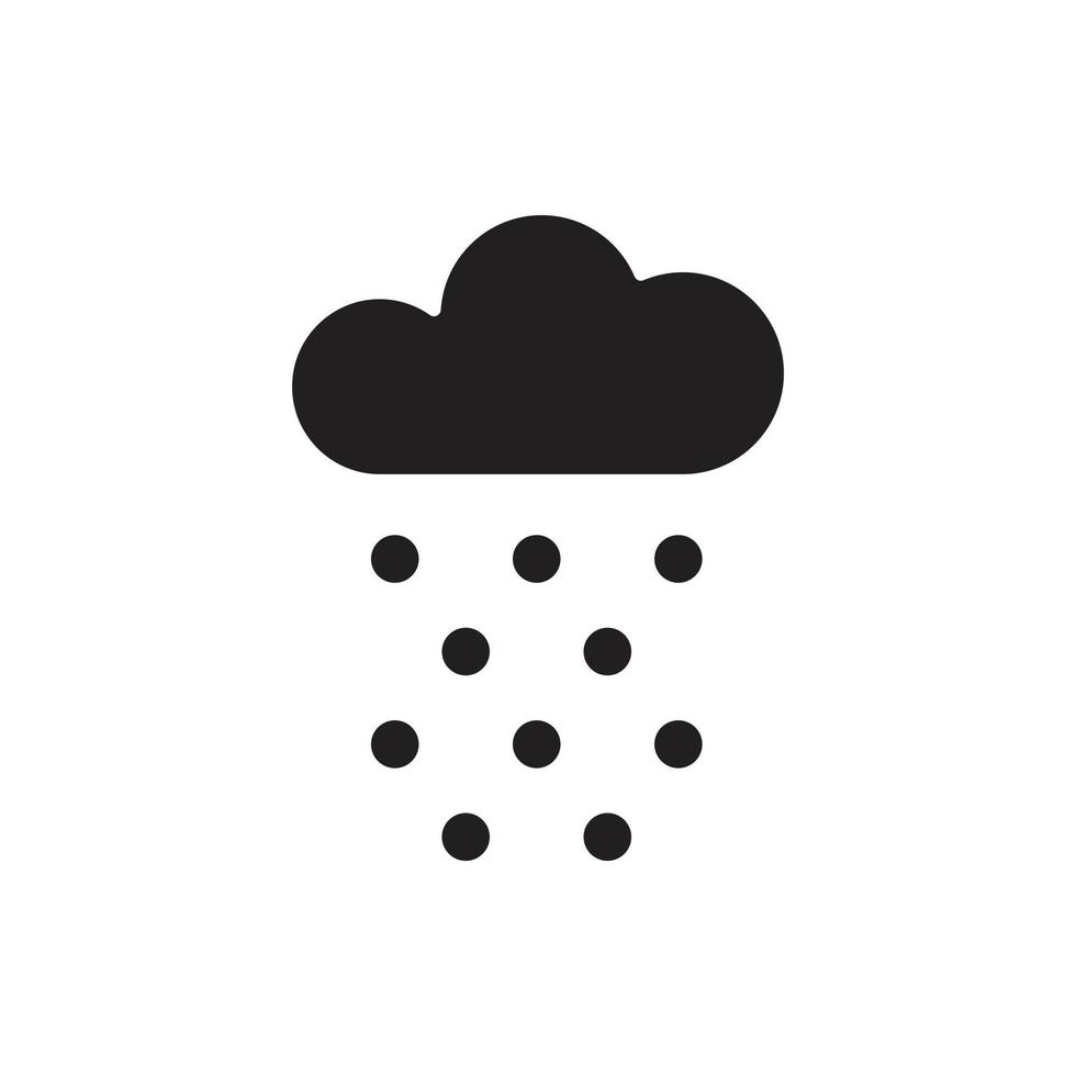 vetor de clima de neve para ilustração de web de símbolo de ícone