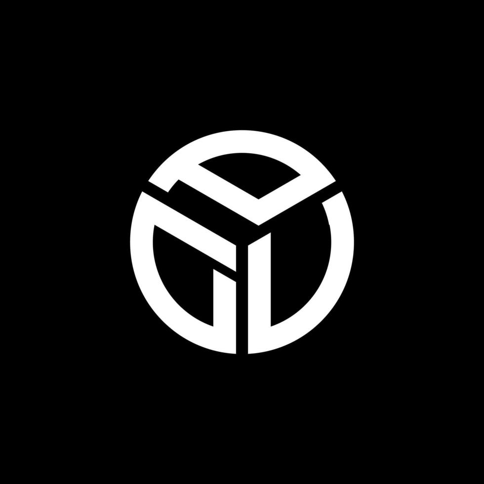 design de logotipo de carta pdv em fundo preto. conceito de logotipo de letra de iniciais criativas dv. design de letra pdf. vetor