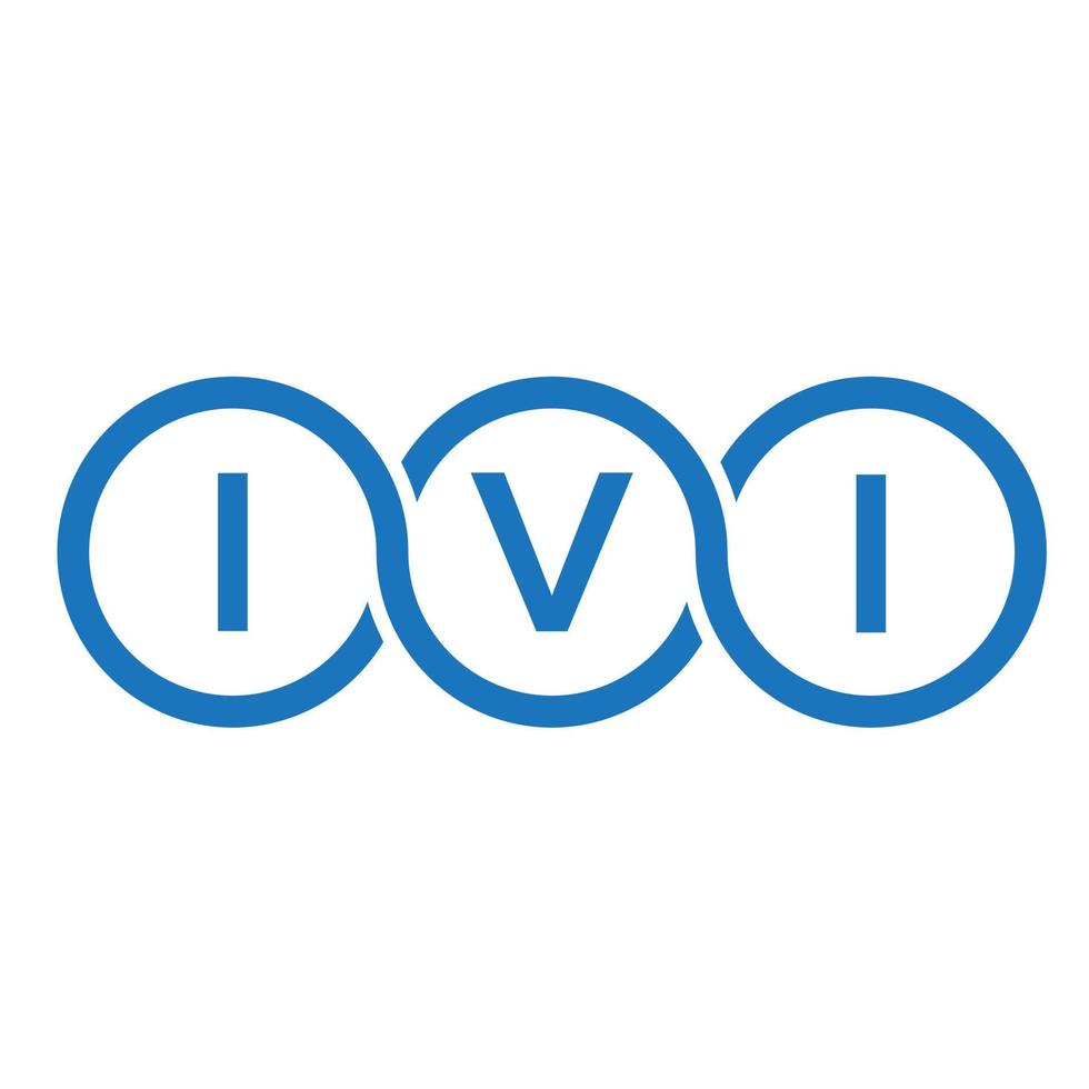 design de logotipo de carta ivi em fundo branco. conceito de logotipo de letra de iniciais criativas ivi. design de letra ivi. vetor