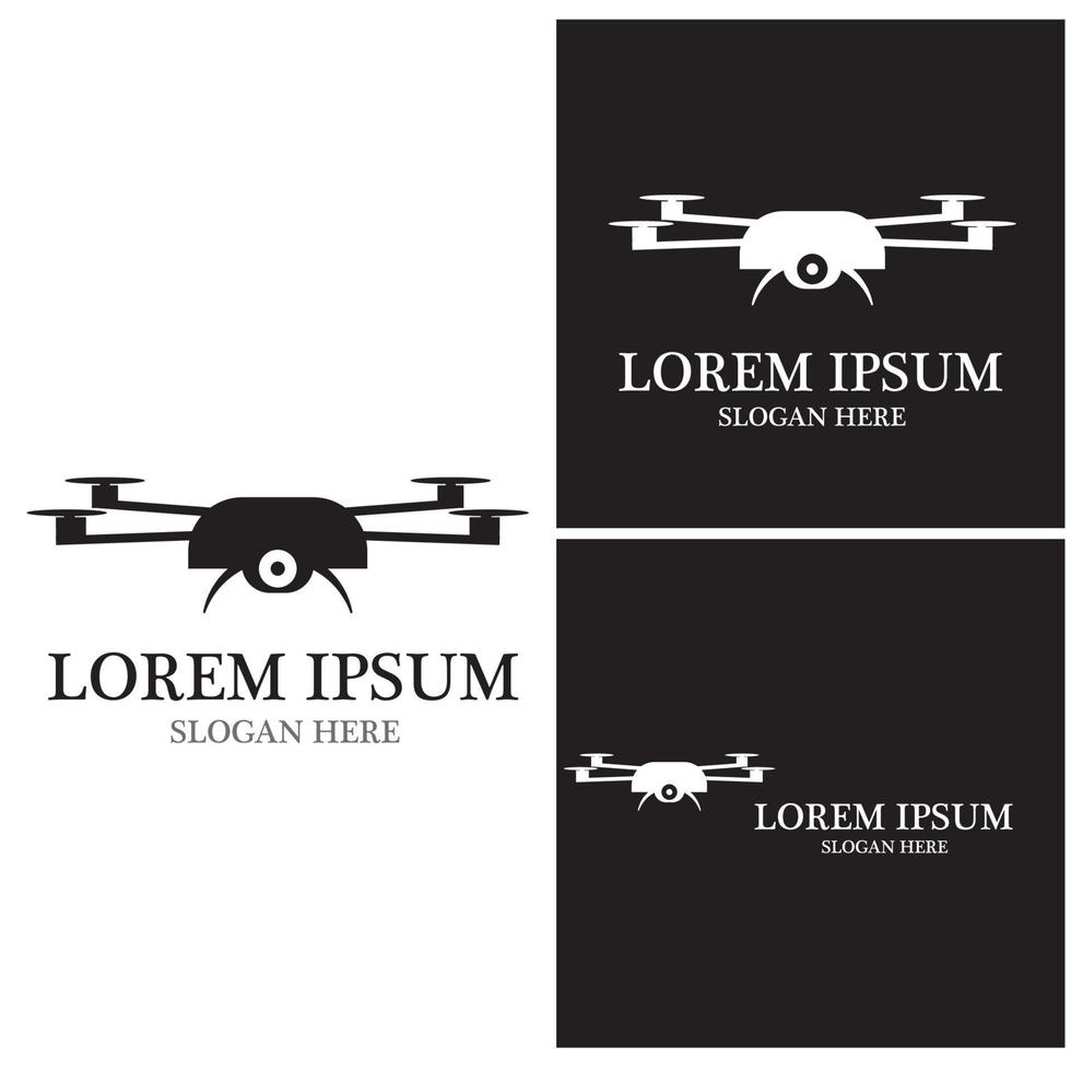 ícone de vetor de logotipo de drone