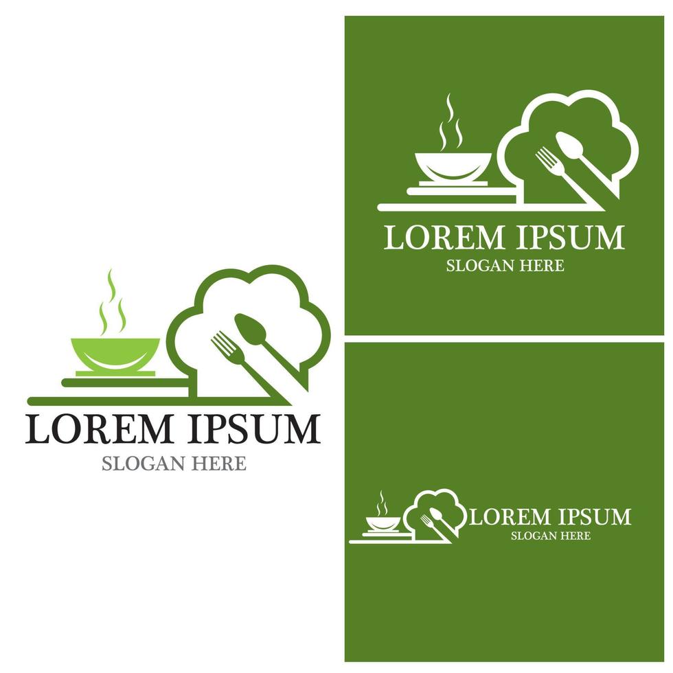 modelo de vetor de logotipo de ícone de restaurante