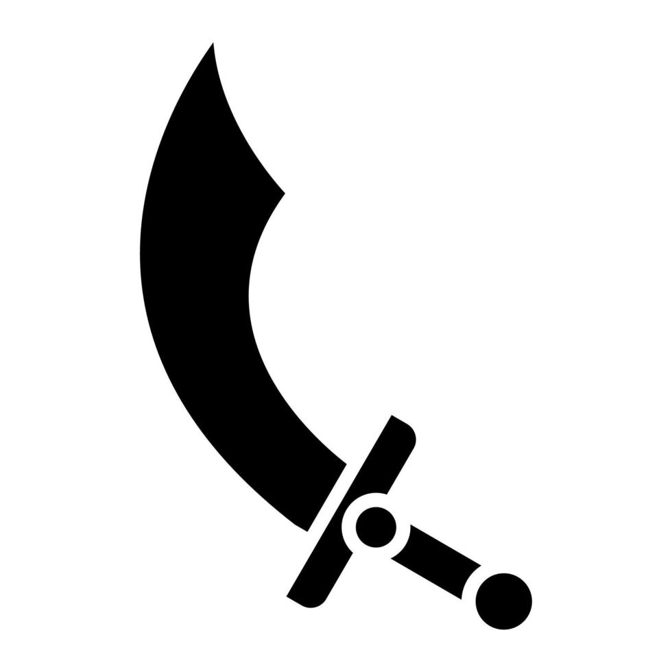 ícone de glifo de espadas vetor