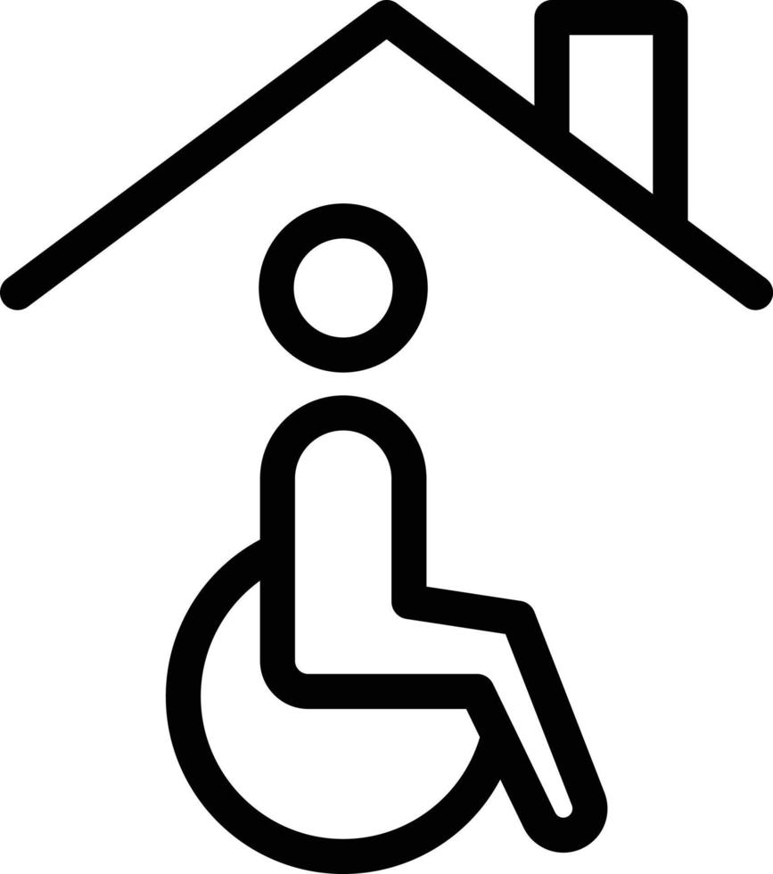 ilustração vetorial de cadeira de rodas paciente em ícones de símbolos.vector de qualidade background.premium para conceito e design gráfico. vetor