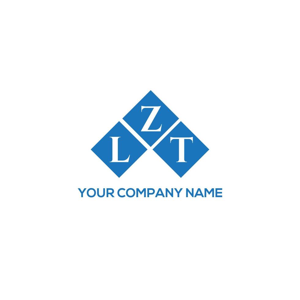 lzt carta design.lzt design de logotipo de carta em fundo branco. lzt conceito de logotipo de letra de iniciais criativas. lzt carta design.lzt design de logotipo de carta em fundo branco. eu vetor