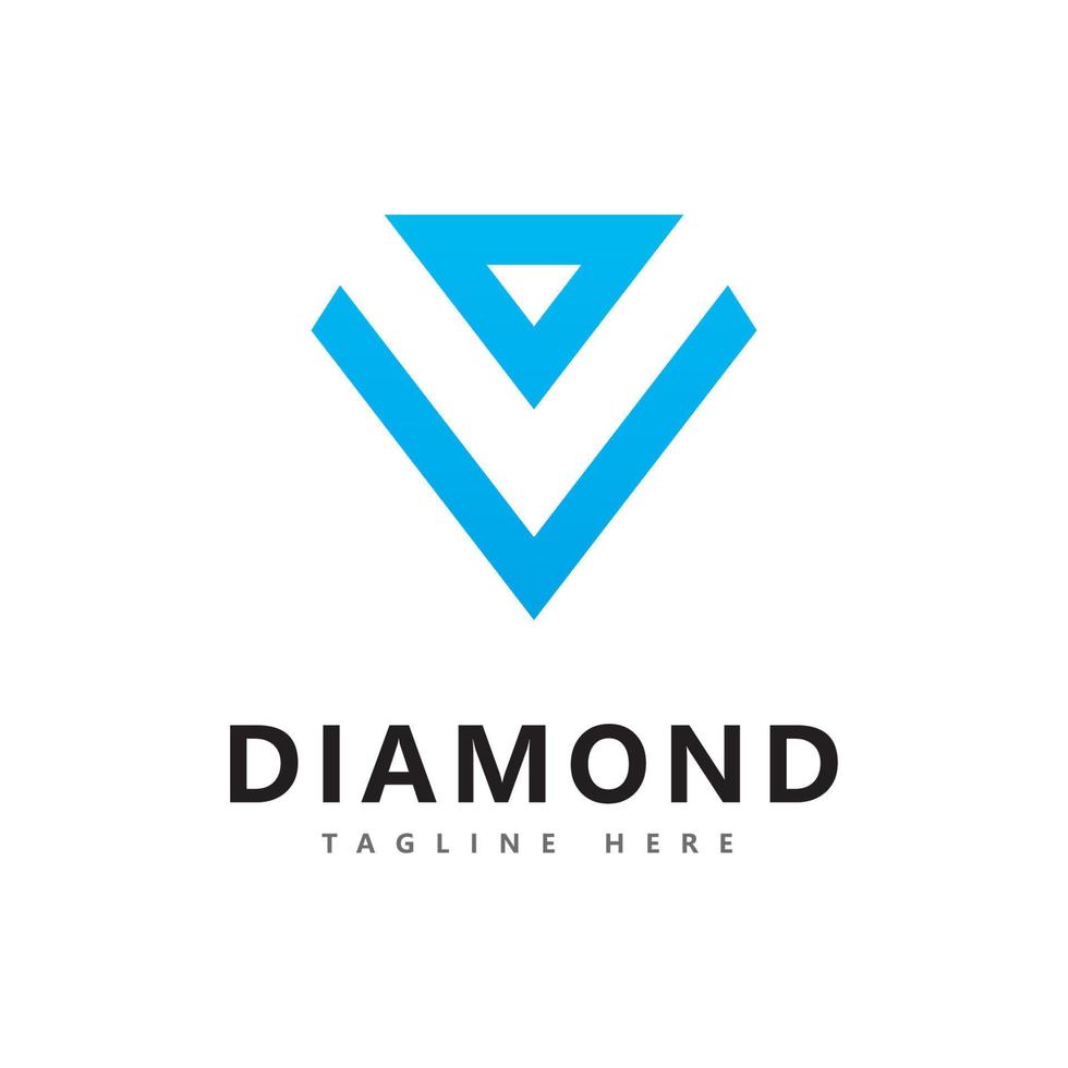 modelo de design de vetor de logotipo de diamante