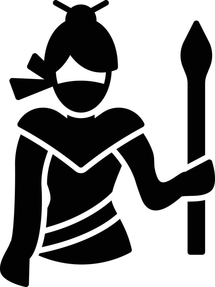 ilustração vetorial de lança ninja em ícones de símbolos.vector de qualidade background.premium para conceito e design gráfico. vetor