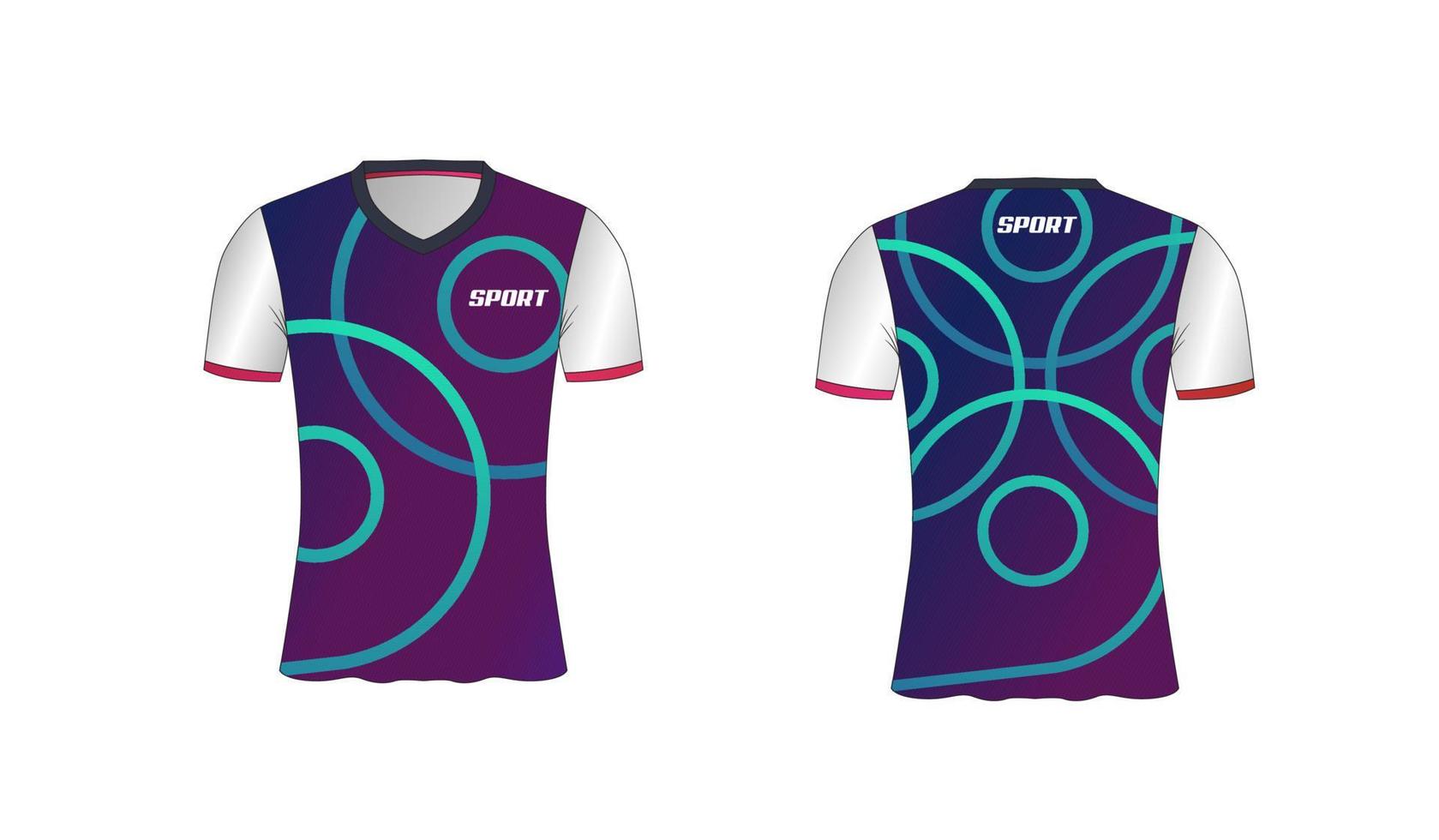 jersey é design de camiseta esportiva média para time de futebol, basquete e vôlei vetor