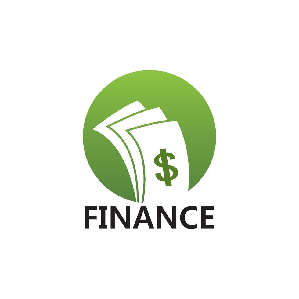 ilustração de modelo de logotipo de finanças de negócios vetor