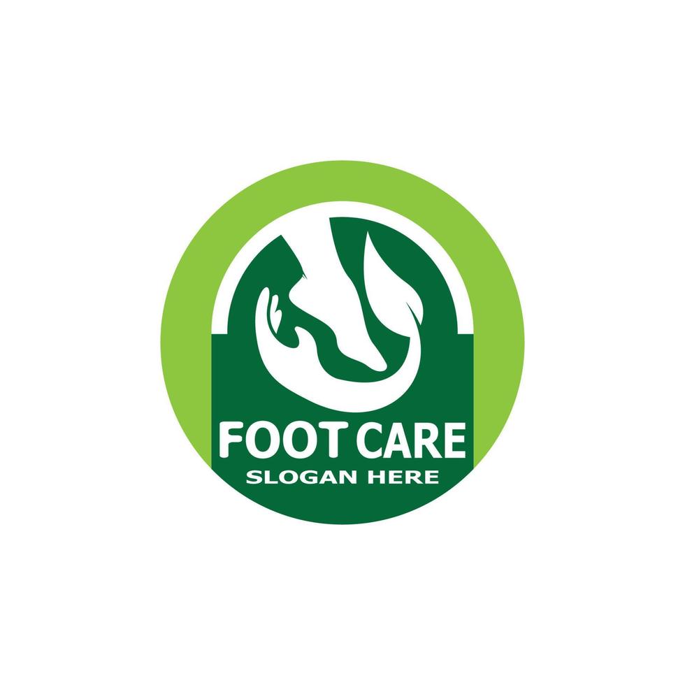 modelo de vetor de logotipo de saúde de cuidados com os pés