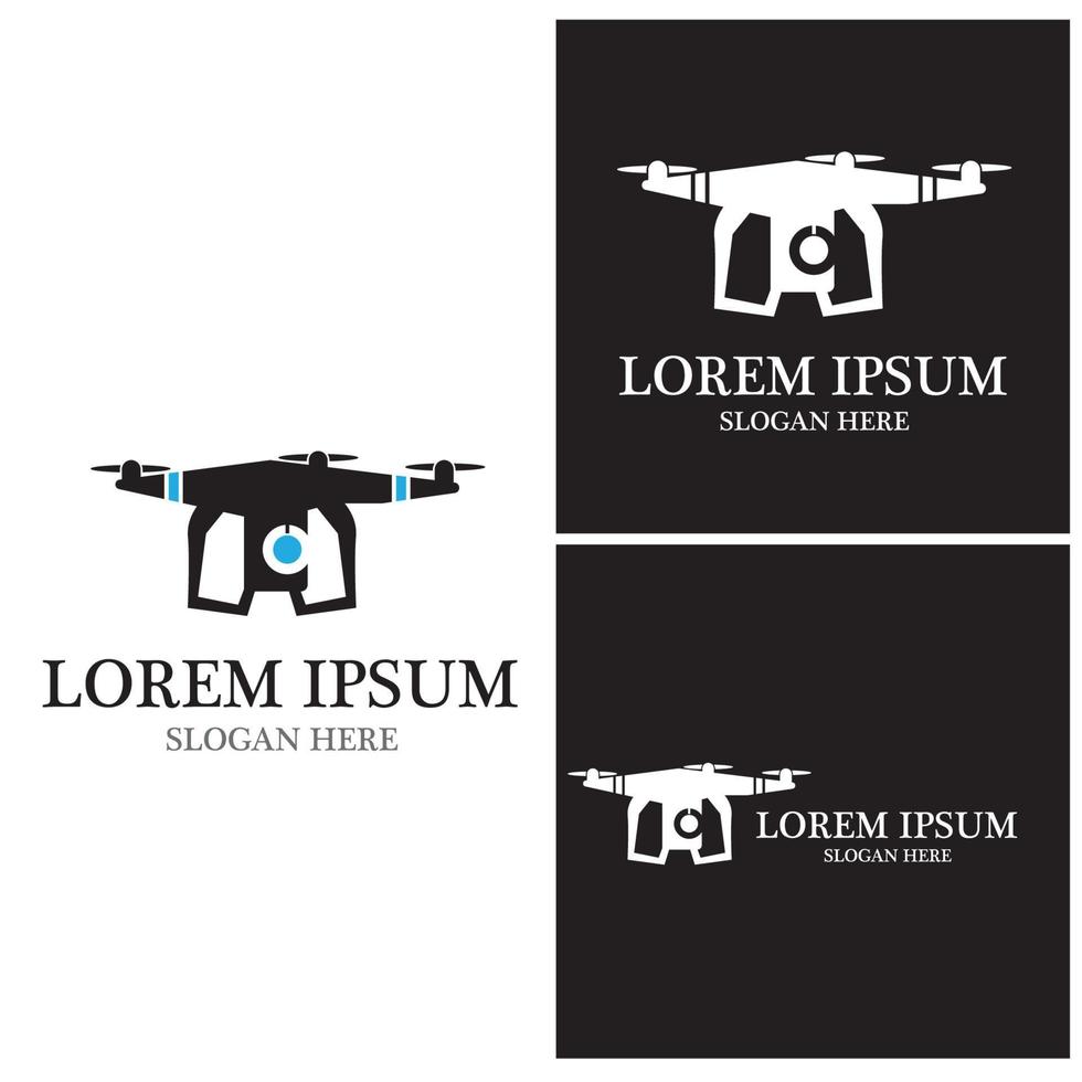 ícone de vetor de logotipo de drone