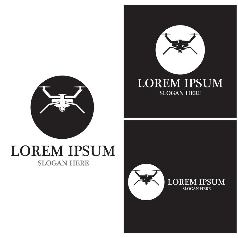 ícone de vetor de logotipo de drone