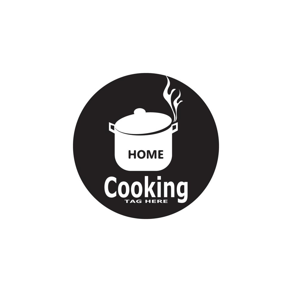 ícone de cozinha e modelo de vetor de símbolo