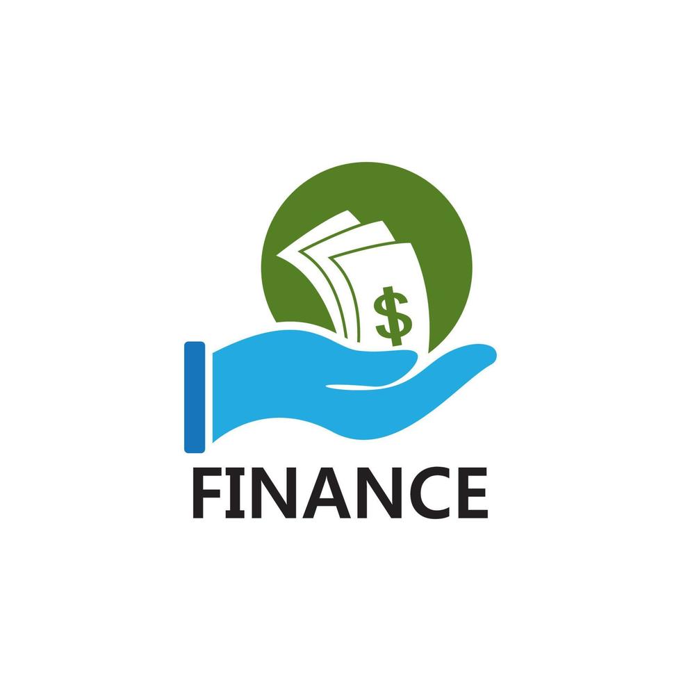 ilustração de modelo de logotipo de finanças de negócios vetor