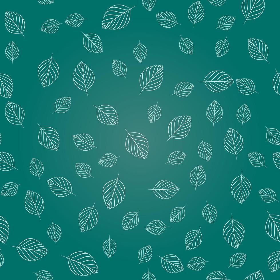 textura perfeita de folhas simples vetor