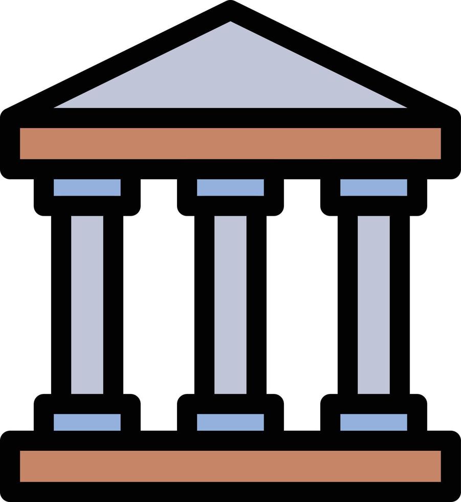 ilustração vetorial de tribunal em ícones de símbolos.vector de qualidade background.premium para conceito e design gráfico. vetor